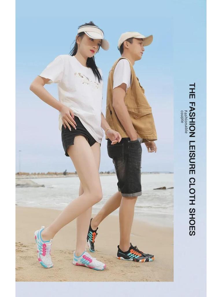 Plaj, Dere, Yüzme ve Salon Sporları için Unisex Hızlı Kuruyan Kaymaz Beş Parmaklı Aqua Ayakkabı.