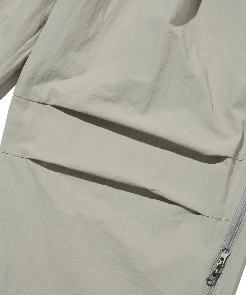OTHERFITS Side Zipper Nylon Balloon Pants (Grey)