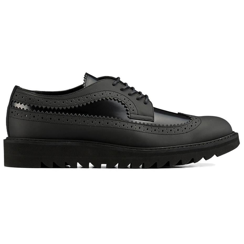 ONITSUKA TIGER Brogue Leather Comfortable Versatile Casual Shoes Women Shoes Black 1182A304-004
