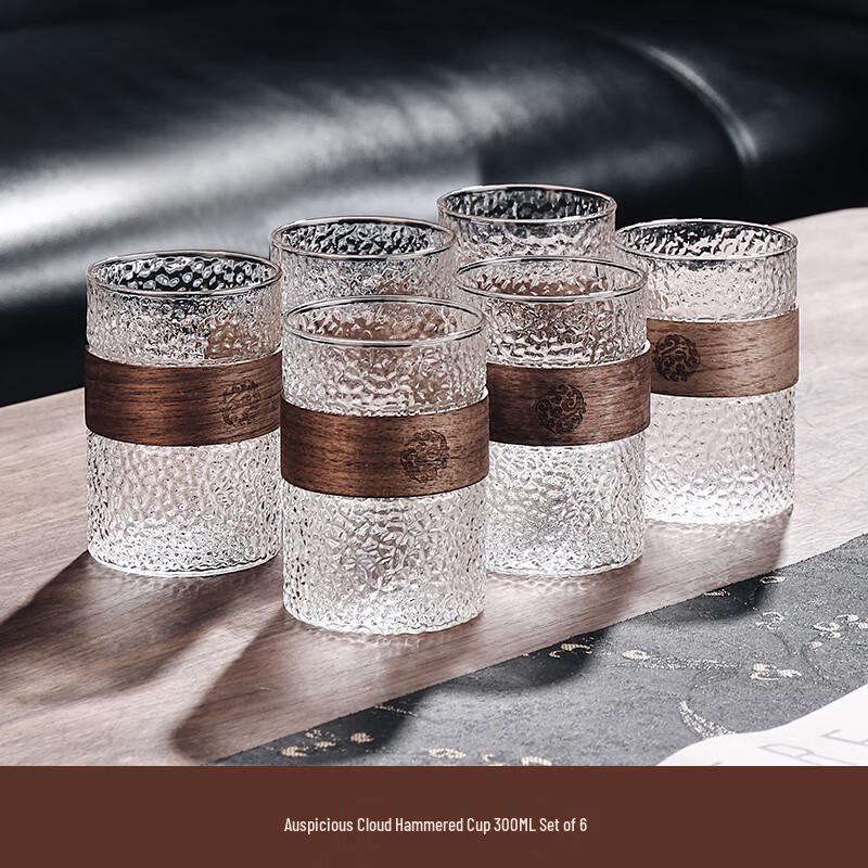 Naijiang Chinese Retro Glass Cup Set