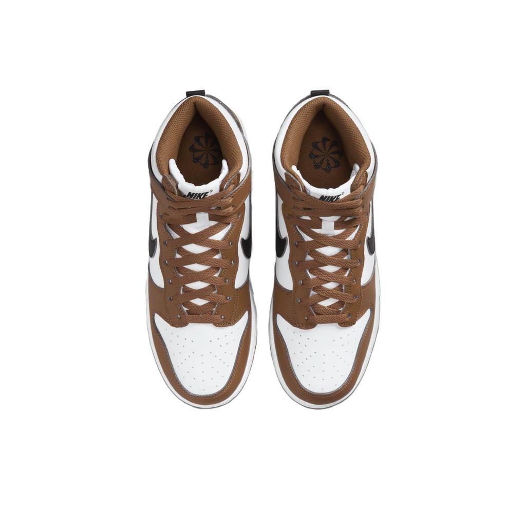 Nike Dunk High Next Nature Light British Tan Damesneakers Brun Hvit Svart FV5960-200