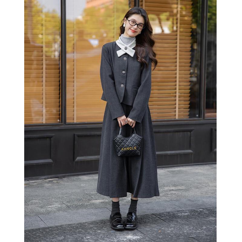 Mocana Women's British Style Jacket and Skirt Set