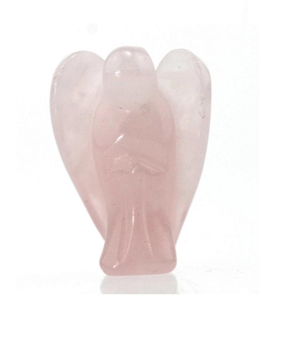 Статуэтка Ангела из Чистого Розового Кварца, Angel - Pure Rose Quartz, Kalyan Puja