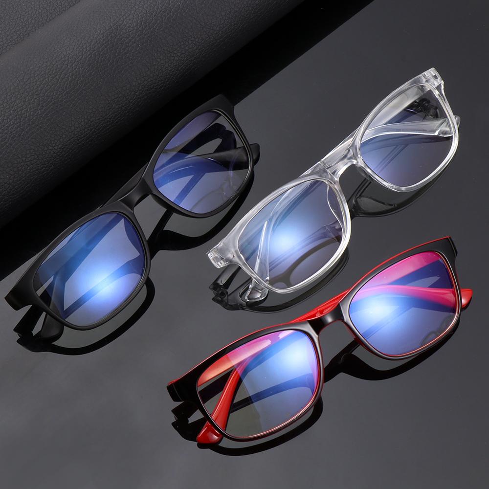 Eyewear Unisex Clear Lens Computer Eyeglasses Frames with Blue Film Flat Mirror Reading Glasses