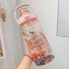 2000ml Stylish Women's Water Bottle with Straw & Scale - Portable for Outdoor & Sports