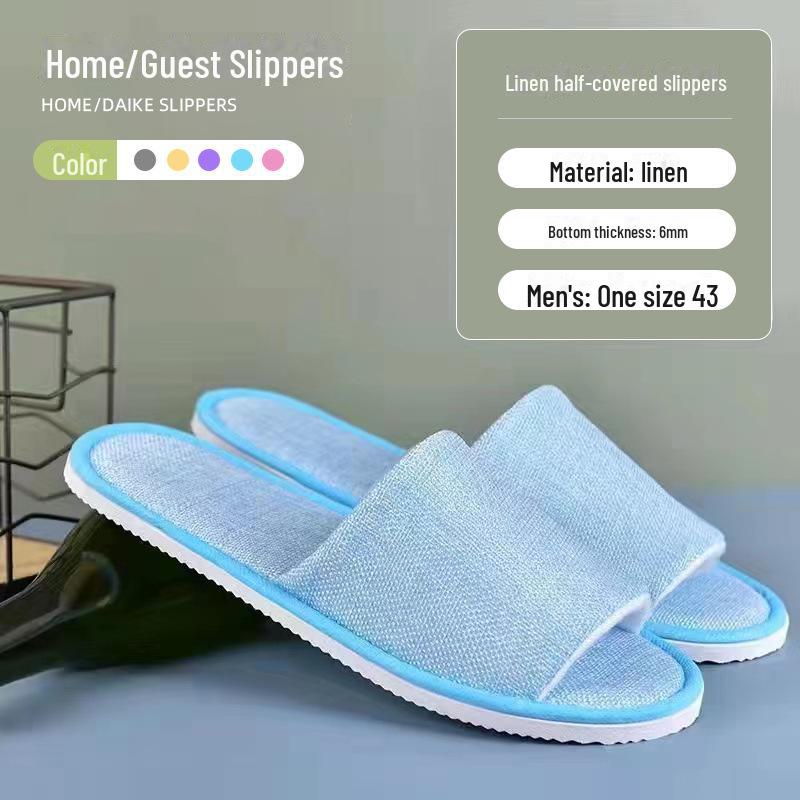 Pantoufles jetables épaissies antidérapantes pour hôtels et maisons d'hôtes
