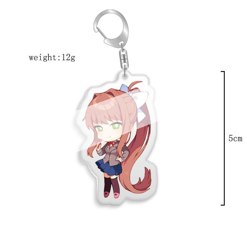 Doki Doki Literature Club Monika Acrylic Keychain Pendant Custom Design Available