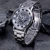 1PC Casual Business Watch Hollow Mechanical Gear Watch Men's Quartz Watches Fashion Gift