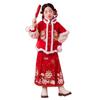 Girls' Ming Dynasty New Year Princess Tang Suit Dress for Autumn/Winter