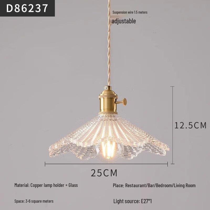 NuFeng D86237 Retro Glass Pendant Lamp