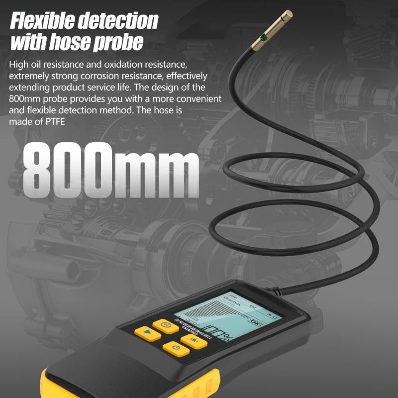 Transmissieolie Tester met LCD Temperatuurweergave, Toegang via Flexibele Slang, Handmatige Conditiemeter voor Werkplaatsonderhoudsinspectie