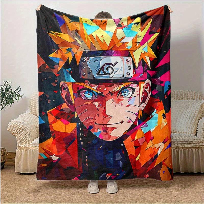 1pc Uzumaki Naruto Blanket Soft Warm Bedding Throw for Room Decor, Living Room, Travel .D104