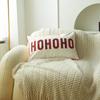 Christmas Plaid Pillowcase with Embroidered Letters