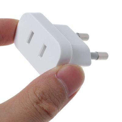 CN US To EU Euro Europe Plug Adapter Round Socket Converter Travel Electrical Power Adapter Socket