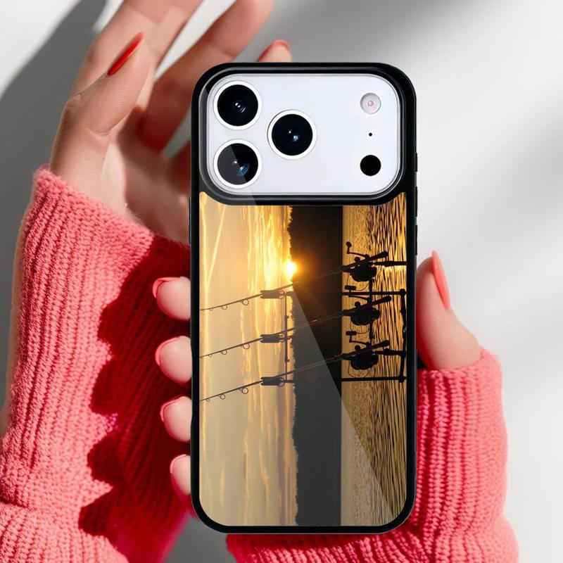 CARP FISHING RODS soft Phone Case for iPhone 17 16 15 14 13 Pro Max Back Cover for 12 11 Pro Coque