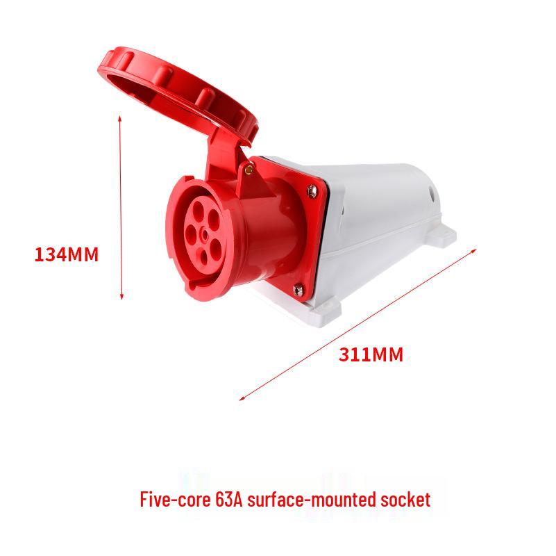 16/32A Waterproof Industrial Plug & Socket - Surface/Flush Mounted Aviation Connector
