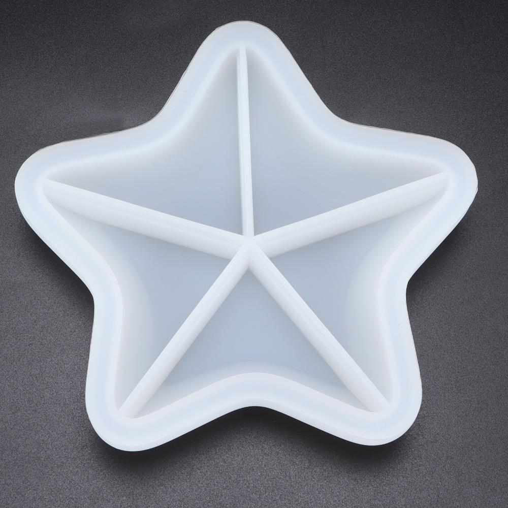 15.5cm Seastar Marine Series White Silicone Resin Mould Box Mould  Decorative Ornament