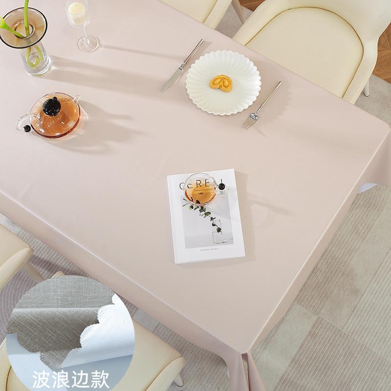 Household Dining Table Mat Waterproof And Oil-Proof Leave-In Tablecloth Kitchen Stall Non-Slip Dining Table Cloth Premium Feeling Table Mat