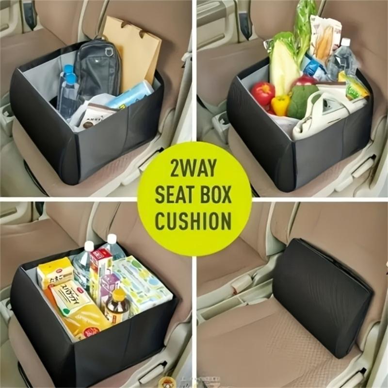 Heavy Duty Oxfords Fabric Car Storage Bin Foldable Grocery Box For SUV Sedan And MPV With Reinforced Stitching