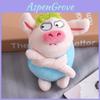 Adorable Green Plush Pig Keychain Cute Stuffed Animal Bag Charm Gift For Collectors