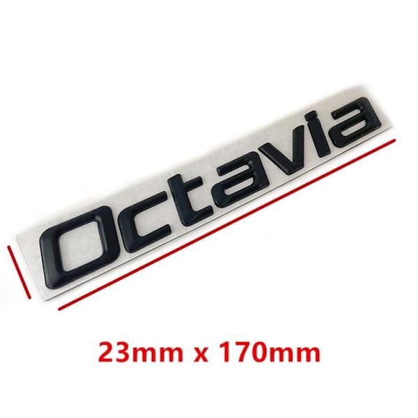 3D kovová vysokokvalitná nálepka na auto Octavia Štýlové písmená Slová Označenie pre zadný kufor Odznak Logo Nálepka Emblém Auto príslušenstvo