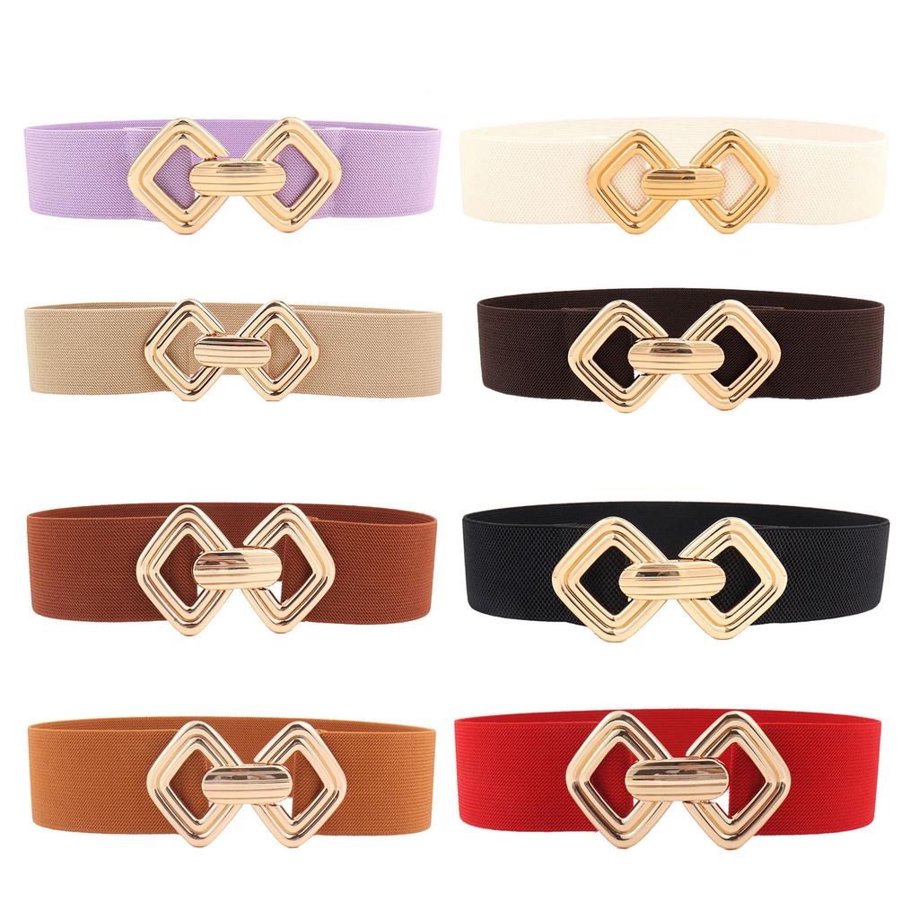 Dehnbarer Taillenformer Elegante breite Kette für Kleid Elastischer Bund Trendige Unterbrust-Taillenkette Breiter Gürtel