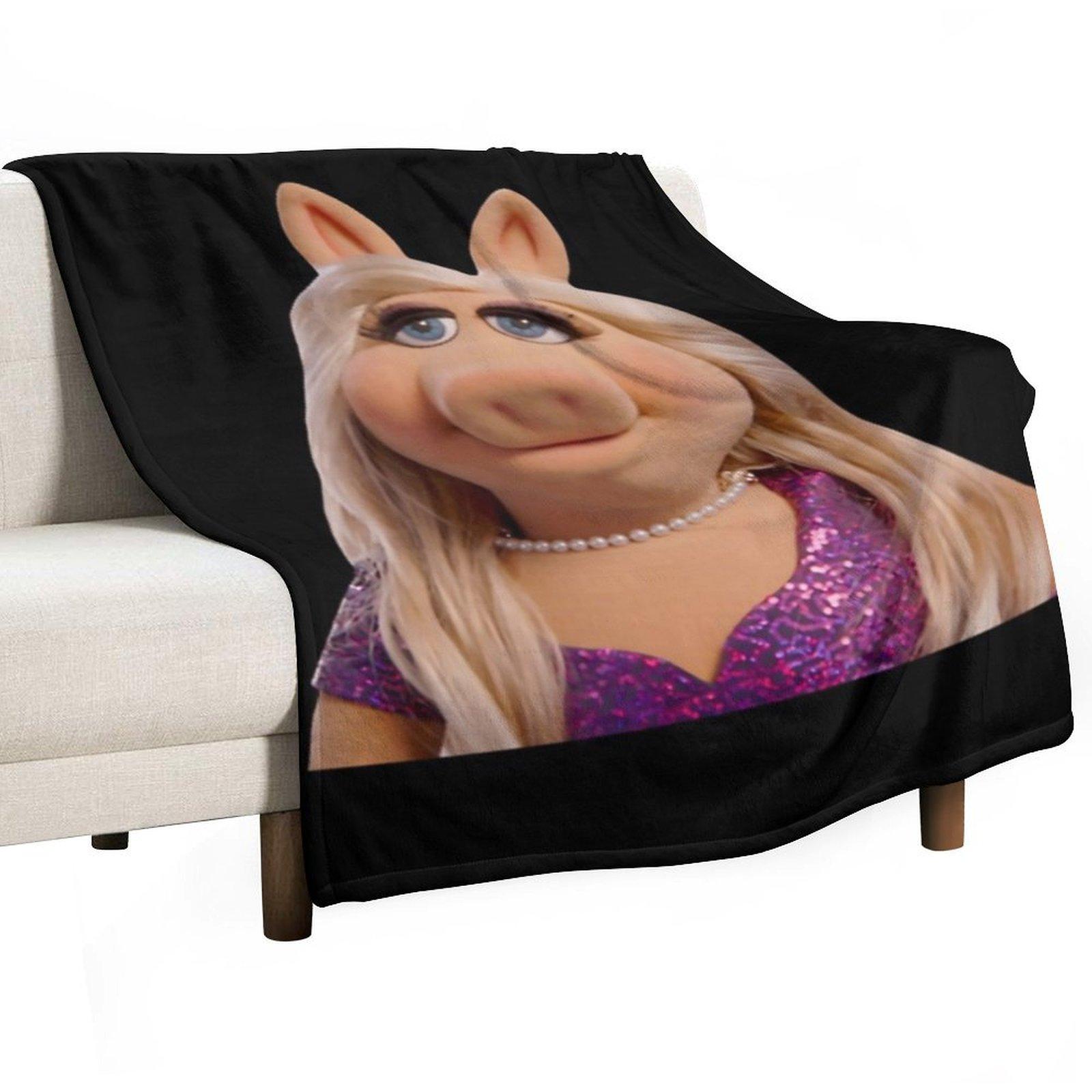 Miss Piggy Throw Blanket For Sofa Thin Hairys Luxury Sofas Blankets 30x40in