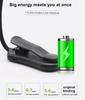 Rechargeable Book Mini 7 Led Level 3 Warm Cold White Flexible Clip-on Night On Reading