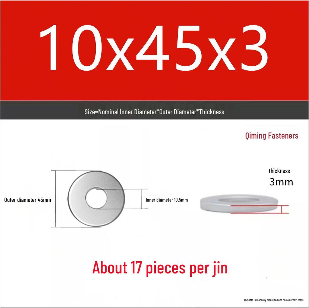 4.8 Grade Galvanized Iron Flat Washer M3-M40 Oversized Metal Screw Gasket Washer