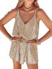 European & American V-neck Sequin Sling Dress for Women - Sexy Nightclub Style