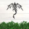 Mythic Dragon Metal Wall Decor (1pc) - Fantasy for Home. Great for Game Room & Man Cave. Gift for Him.