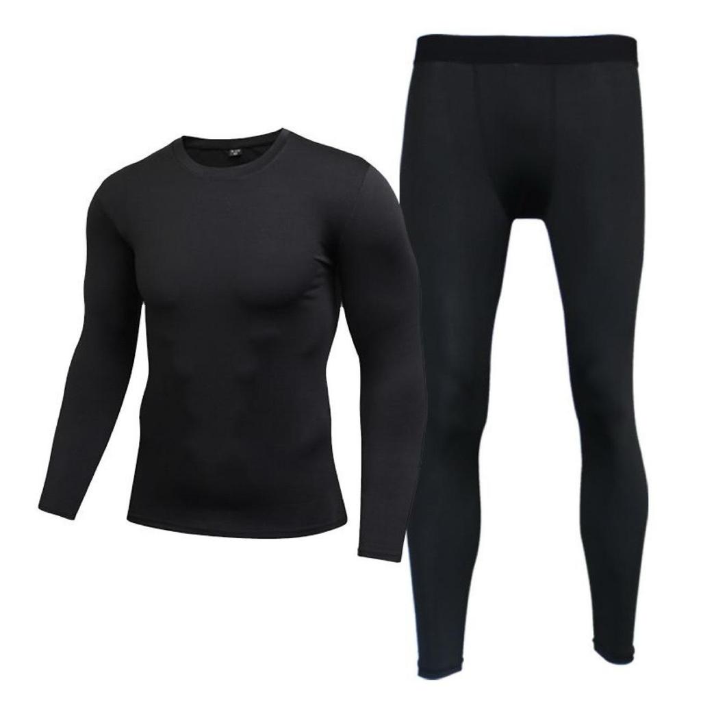 Men's Quick Dry Compression Sports Set: Long Sleeve & Pants Fitness Wear for Spring/Autumn Running & Training