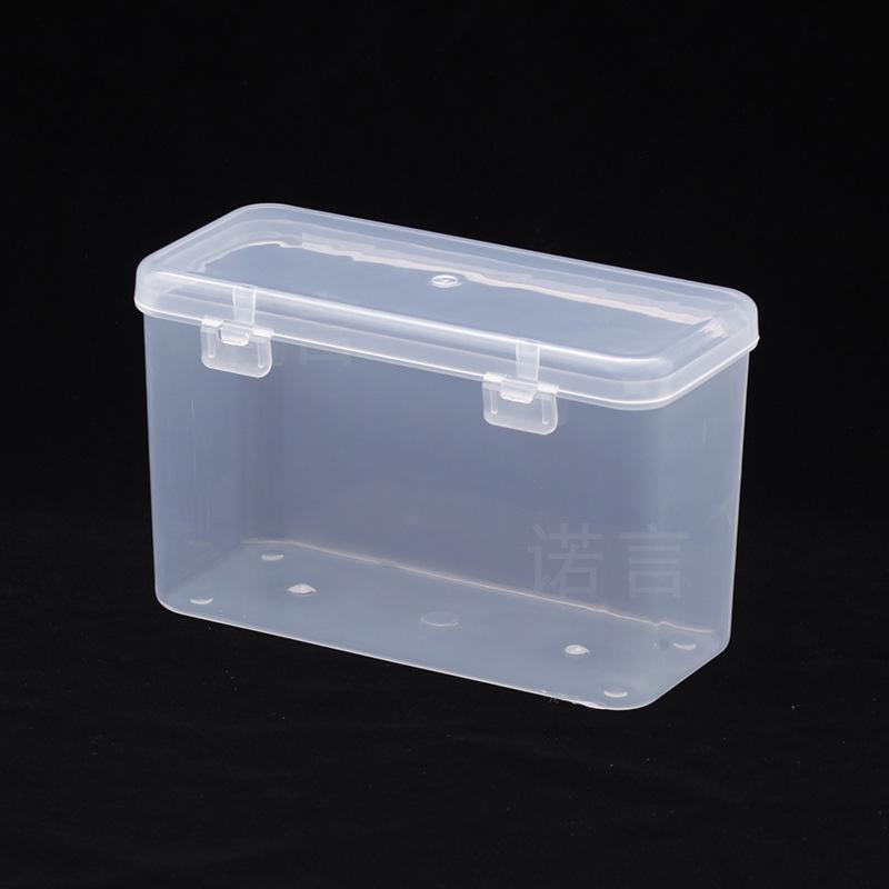 Rectangular Transparent Plastic Storage Box for Hardware, Jewelry, or Components