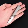Titanium Alloy Outdoor Portable Mini Folding Fruit Knife D2 Steel Sharp Blade Survial Keychain Pocket Knife For Camping EDC
