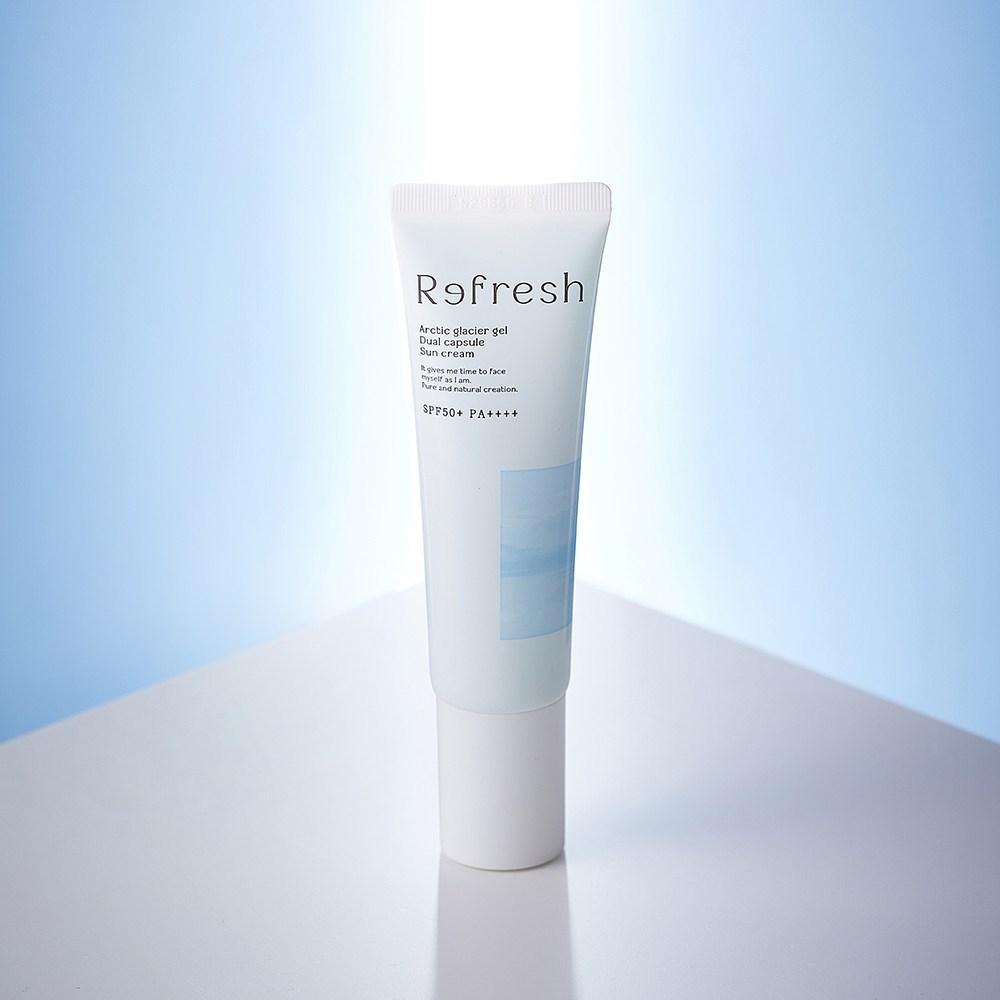 Refresh Glacier Gel Dual Capsule Sun Cream 50ml x 2SET, 50ml, 2 pieces