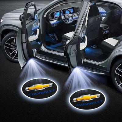 1/2 Stück Auto Türlicht LED Willkommen Laser Projektor Logo Lampe Für Silverado Impala Malibu Cruze Camaro Blazer Spark