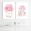 Fashion Girl Art Canvas Painting Perfume Bottle Heels Lipstick Handbag Nordic Posters And Prints Wall Pictures Room Decor