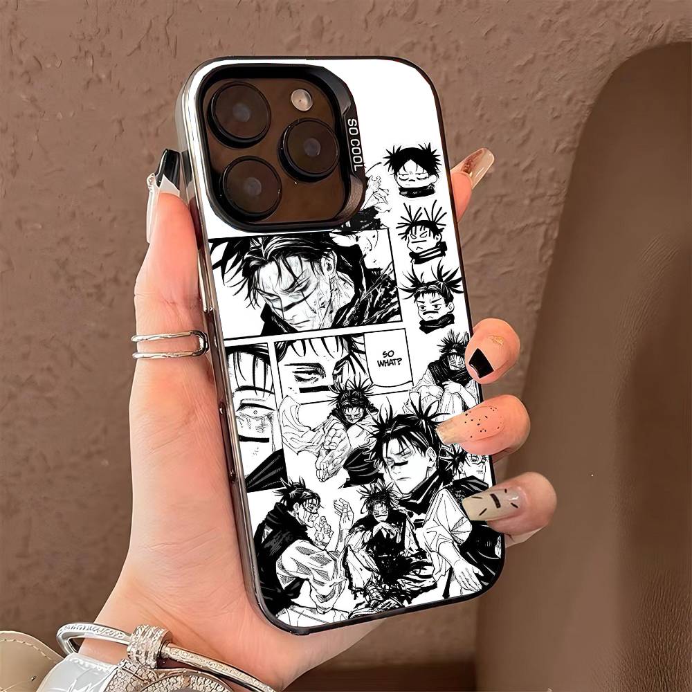Jujutsu Kaisen Chos Phone Case for iPhone 17 17Air 16 15 14 13 12 11 Pro Max Plus Colorful Silver