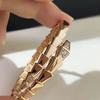 Head and Tail Snake Bone Open Bracelet Light Luxury Snake Head Stretch Stacking Bracelet