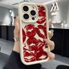 Roter Lippenstift Kussmund Muster Stoßfeste Handyhülle für Xiaomi Redmi Note 14 13 12 11 10 9 8 7 Pro Anti-Rutsch Weiche TPU Hülle