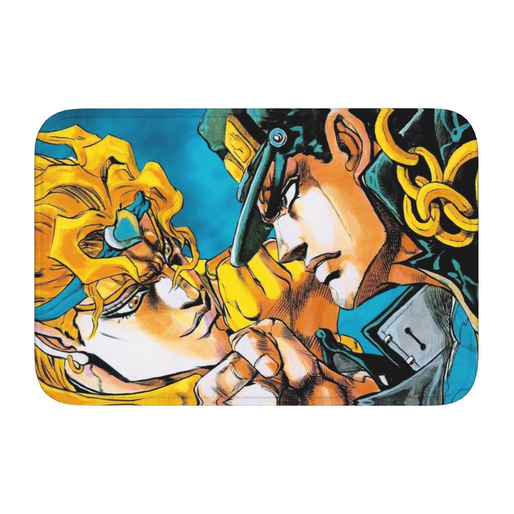 Custom JoJoes Anime Doormat Non-Slip Entrance Welcome Kitchen Bath Floor Door Mat  Toilet Living Room Carpet Rug