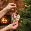 Decorative Wood Gift Tags 10/20/30Pcs 2D Flat Farmhouse Chicken Wooden Hanging Ornament, Rooster Hen Coop Barn Rustic Craft Ornaments Farm Pendants