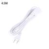 Ac Power Cord White Black Red Line With On/Off Switch Button Cables Wire Two-Pin Plug Cable Extension Cords Adapter