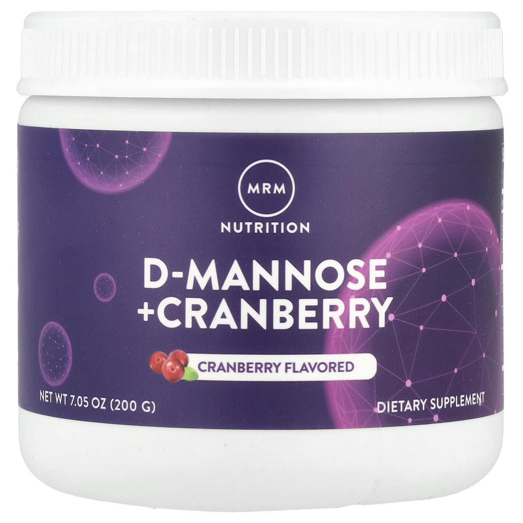 D-Mannose + Cranberry, Cranberry, 200G(7.05Oz)
