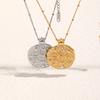 Fashionable Gold Sun Smiley Face Pendant Necklace Unique Women Jewelry Accessory For Daily Wear Stylish Gift