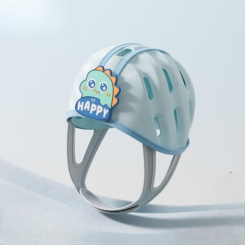 

Подушка для защиты головы от падений для малышей - Защита головы для малышей при ходьбе, Противоударный шлем для обучения ходьбе синий