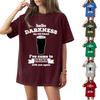 ( Darknss My Old Freend) Women's Fashion Casual Short-Sleeve Neck St. Patrick's Day Printed Shirt/T-Shirt Top