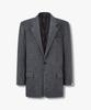 Man On The Boon Soft Wool Oversized Suit Jacket_Gray 4715351010