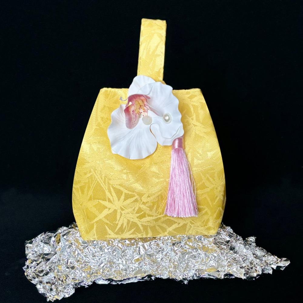 Temperament Chinese Style Handbag Orchid Flower Wedding Candy Bag  Cheongsam Accessories