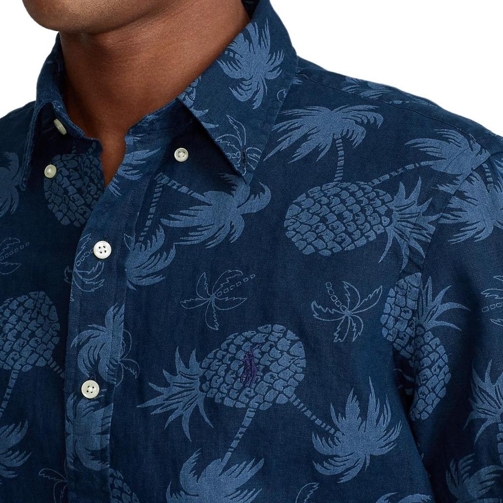 Polo Ralph Lauren SS25 Classic Tropical Style Linen Short Sleeve Shirt Men shirts MNPOWOV1N820312-999